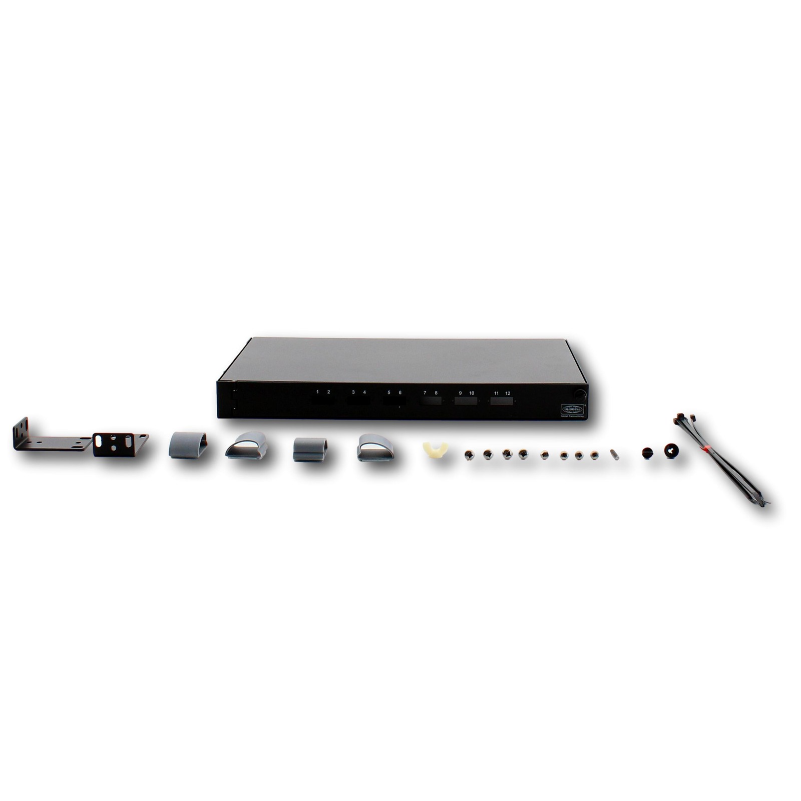 Hubbell Fiber Optic Patch Panel Rackmount UNLOADED 12 Fiber 6 SC Dup FPR012SCX