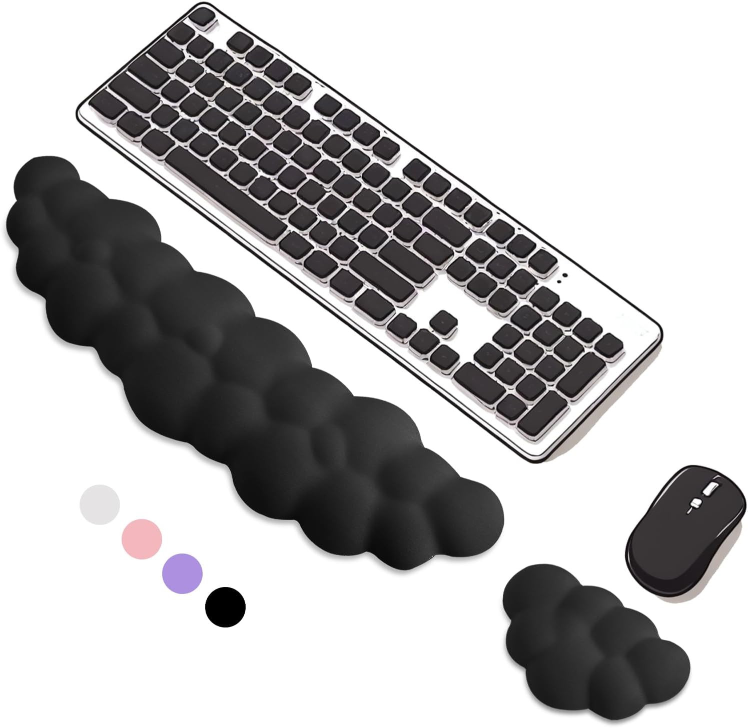 Keyboard Wrist Rest Mouse Wrist Support Set, Cloud Keybroad Wrist Rest Pad