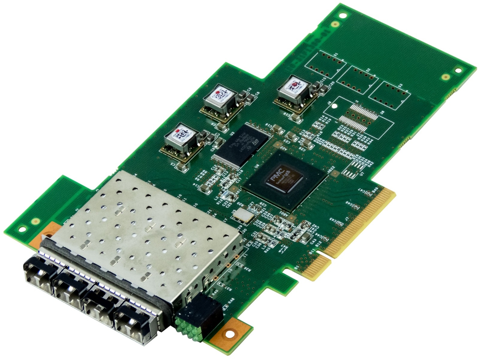 Network Card EMC 110-31P1350-01 Quad Port Fiber Channel 8Gbps PCIe X8 X3550
