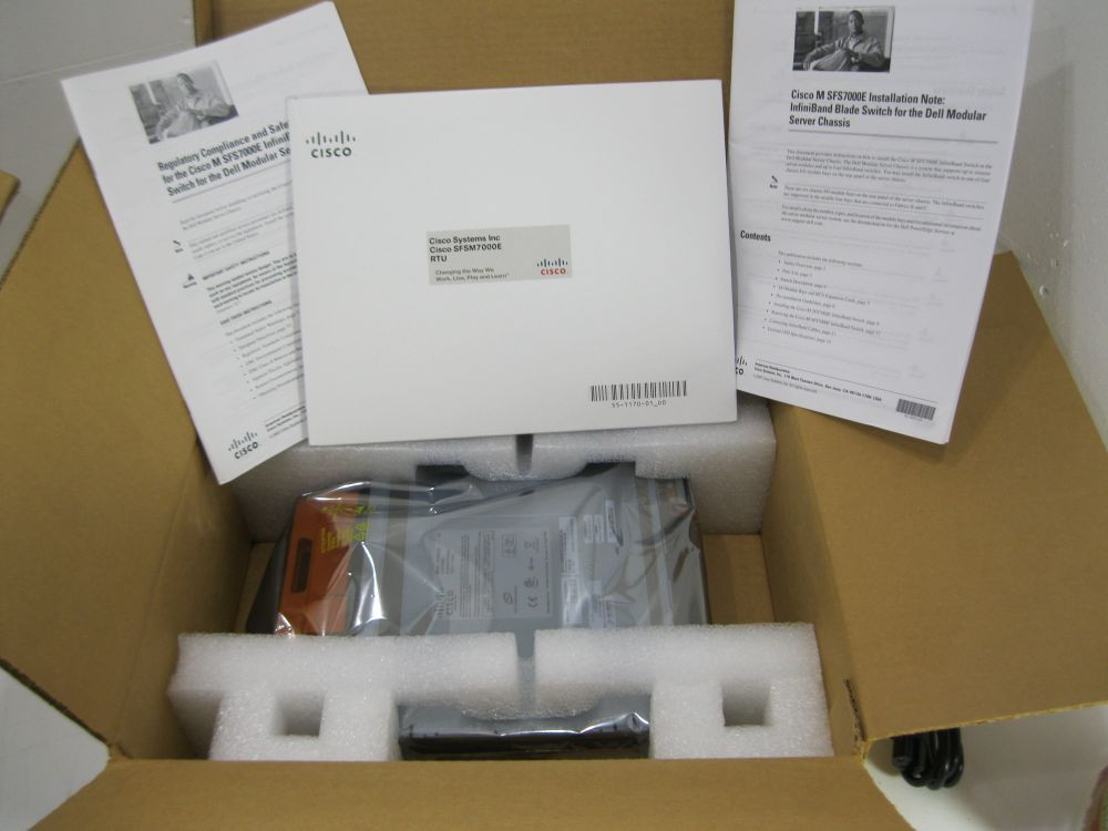 Cisco SFSM7000E-SW-S SFS 7000E DDR InfiniBand BladeSwitch Spare Dell M1000 GN417