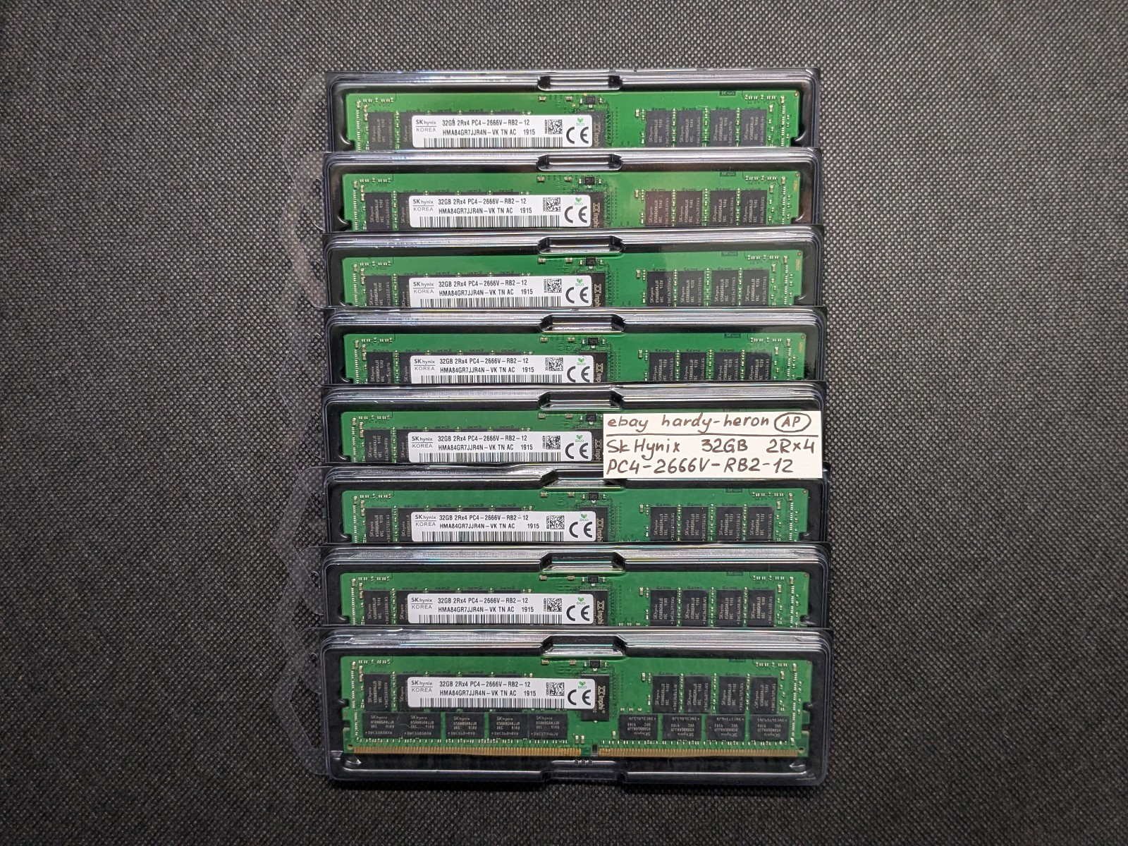 SK Hynix 256GB 8x 32GB 2Rx4 DDR4 2666MHz PC4-21300 ECC REG RAM HMA84GR7JJR4N-VK