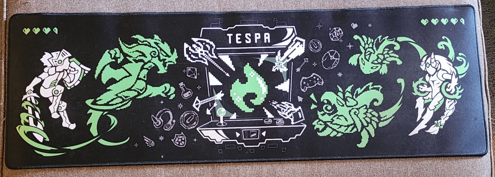 New Ultra RARE Tespa Esports Co. Gamescom Promo XL Gaming Mouse Pad NWB Gamer