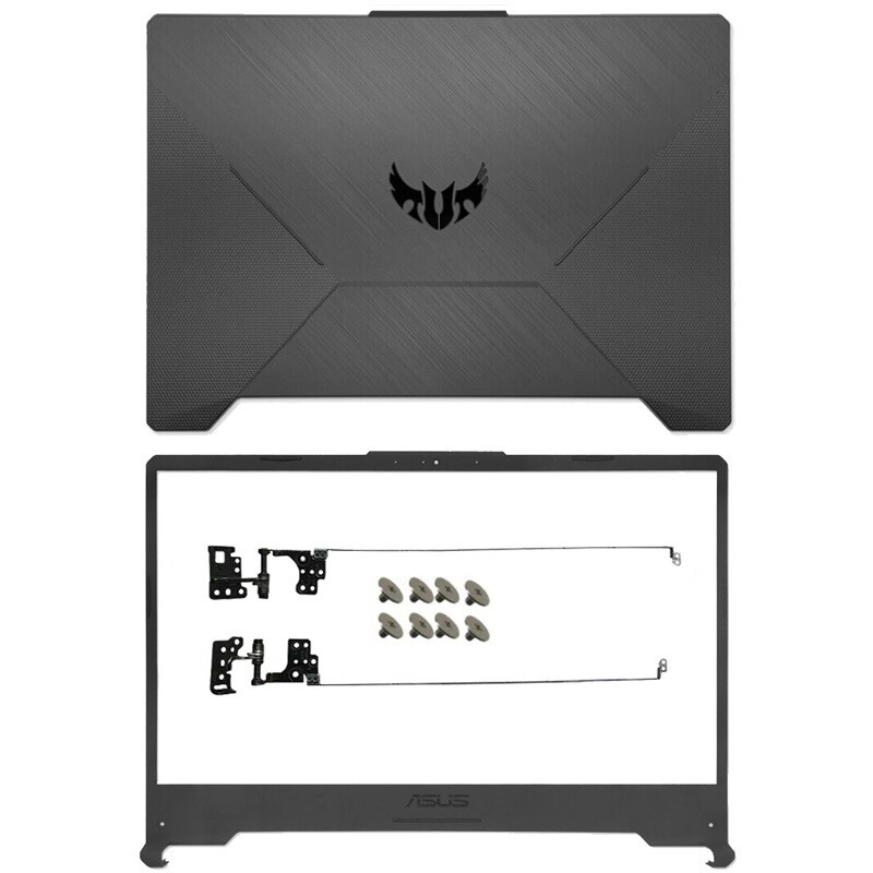 New for ASUS TUF Gaming F15 FX506 FX506L FA506 LCD Back Cover+Front Bezel+Hinges