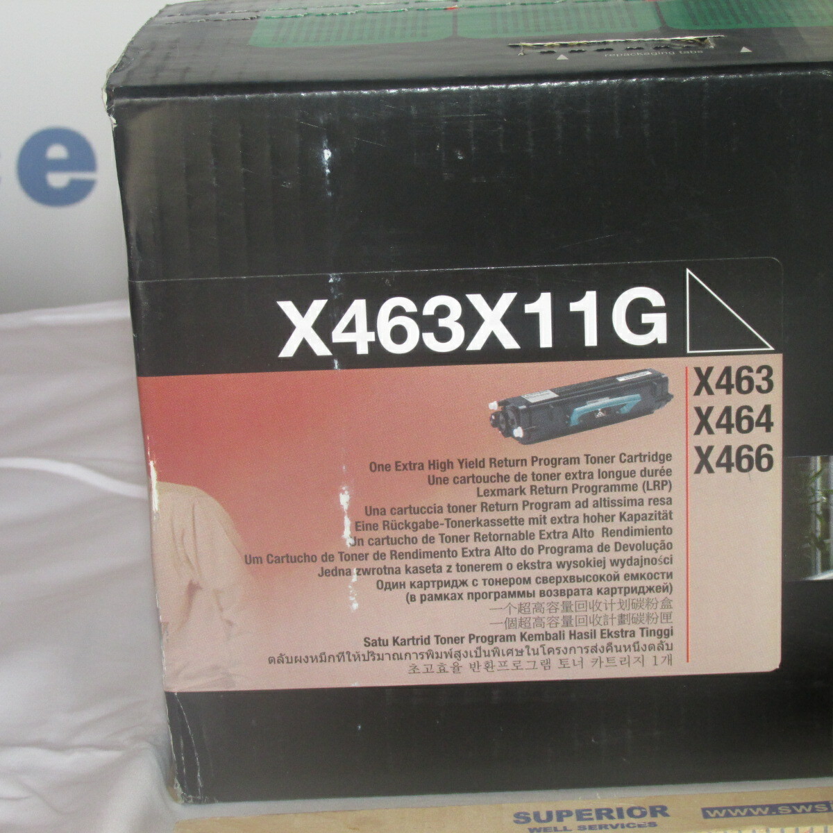 Genuine Sealed Lexmark X463X11G Extra High Yield Return Program Toner Cartridge