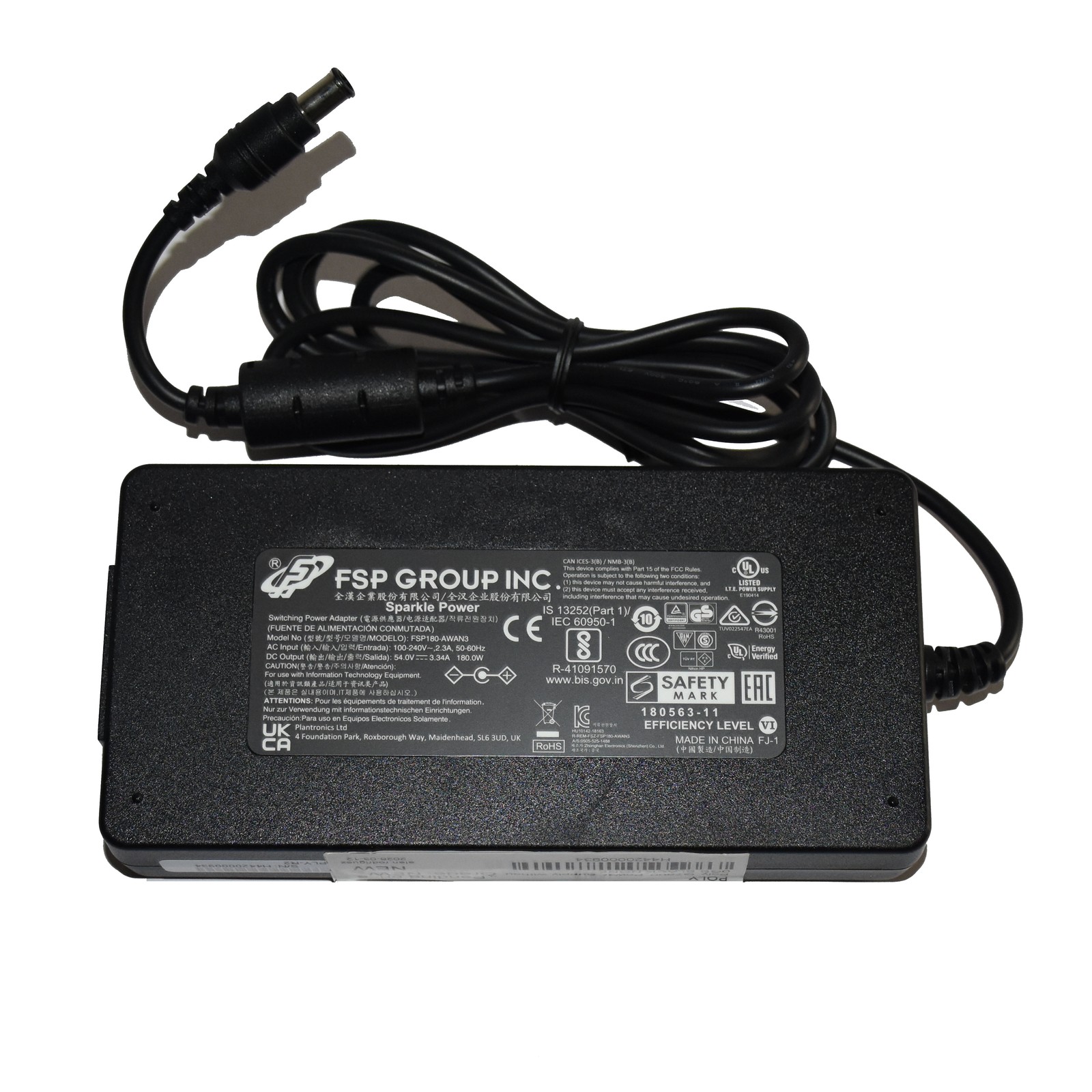 Sparkle Power FSP180-AWAN3 54V 3.34A 180W AC/DC Power Supply 874R6AA