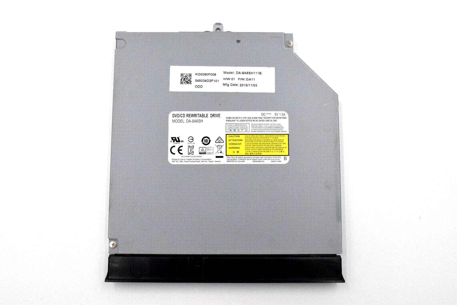 Acer TravelMate P258 DVD and CD Optical Drive, DA-8A6SH111B