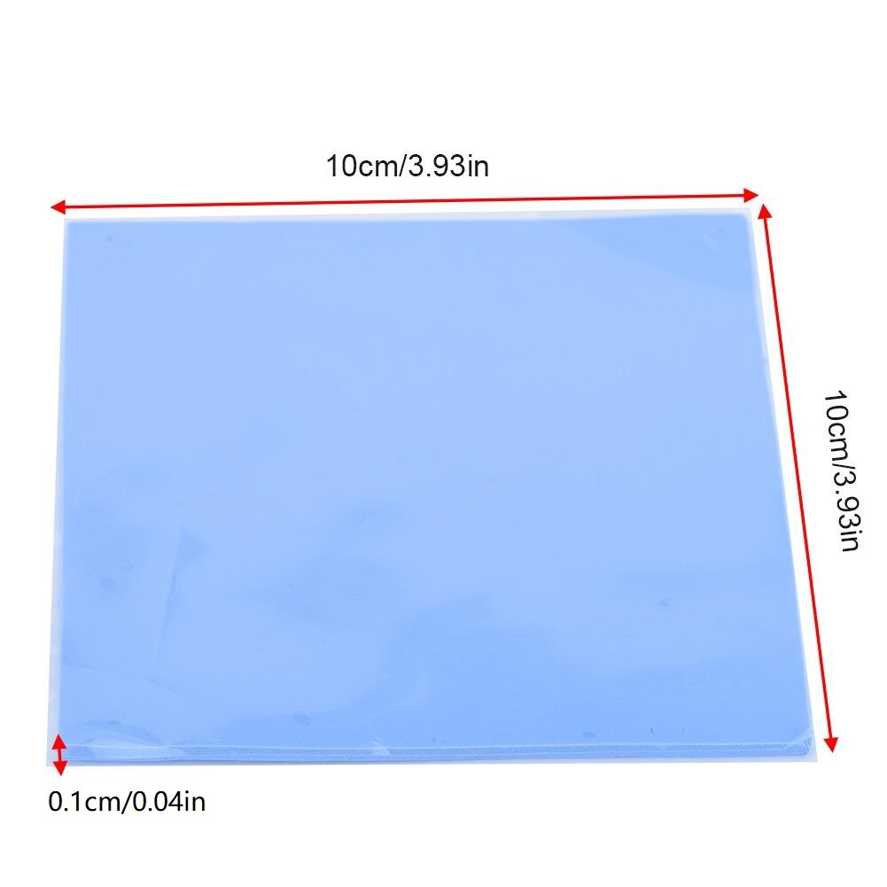 Thermal Conductive Silicone 100x100mm x 1mm For GPU CPU HeatSink Cooling Pad 