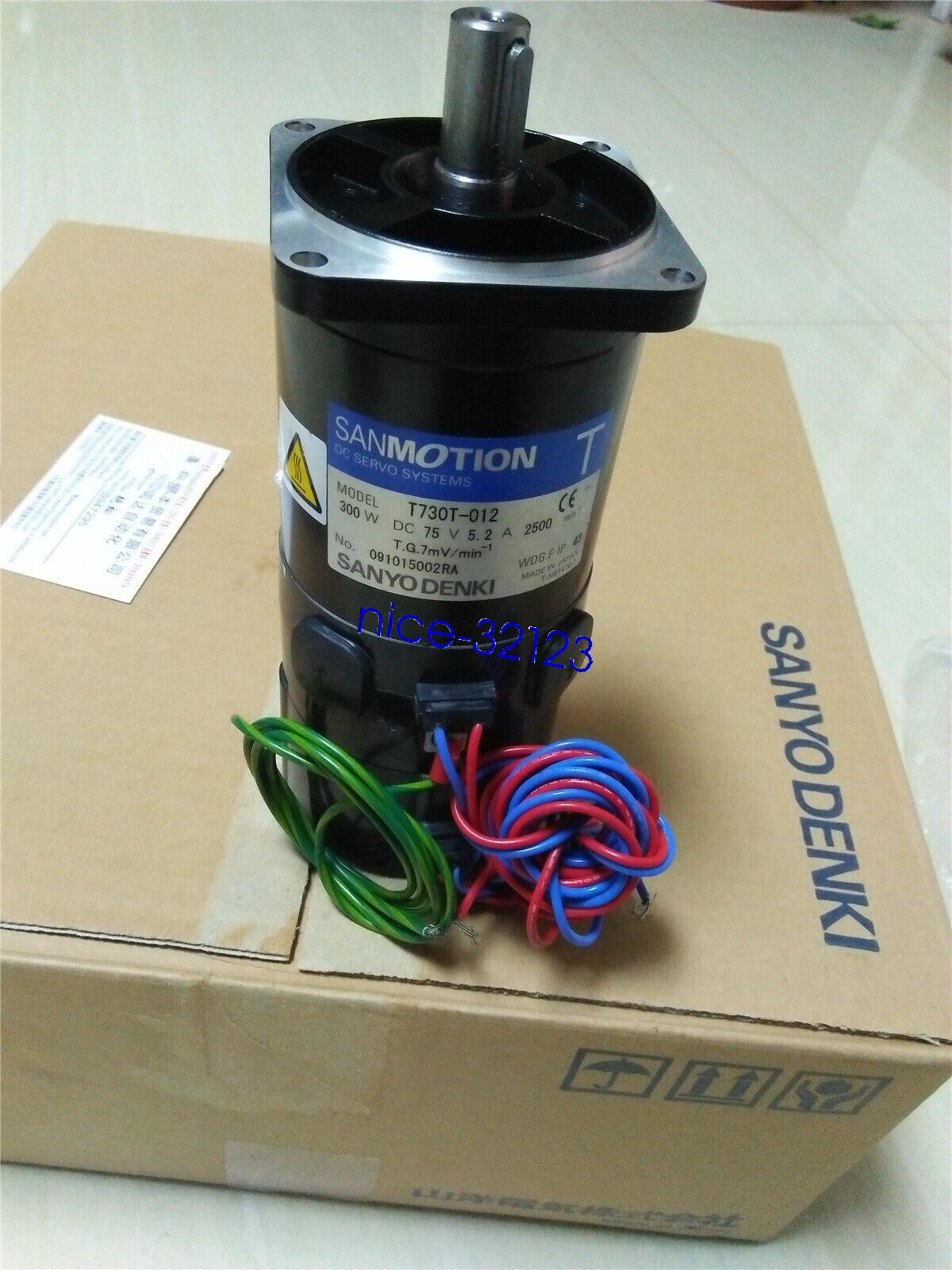 SANYO T730T-012 SERVO MOTOR T730T012 New In Box Expedited Shipping