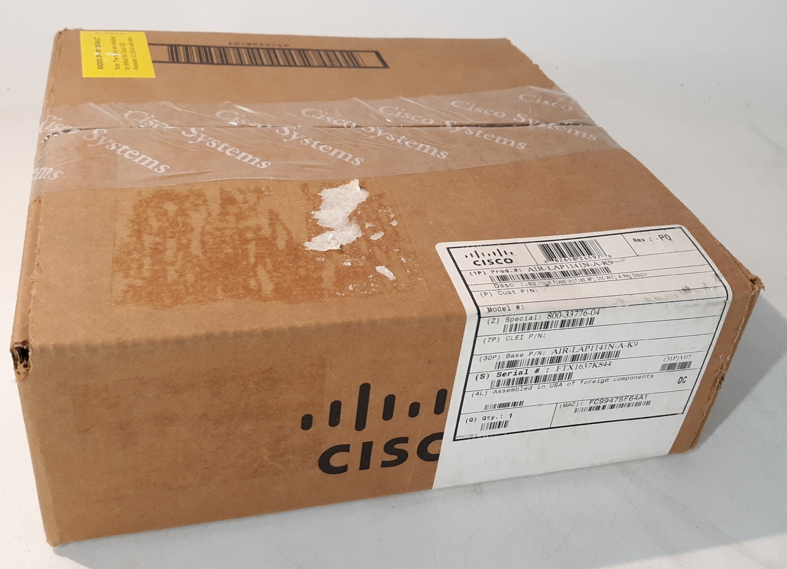 Genuine Cisco AIR-LAP1141N-A-K9 802.11N Fixed Unified AP INT ANT WAP NEW*SEALED*
