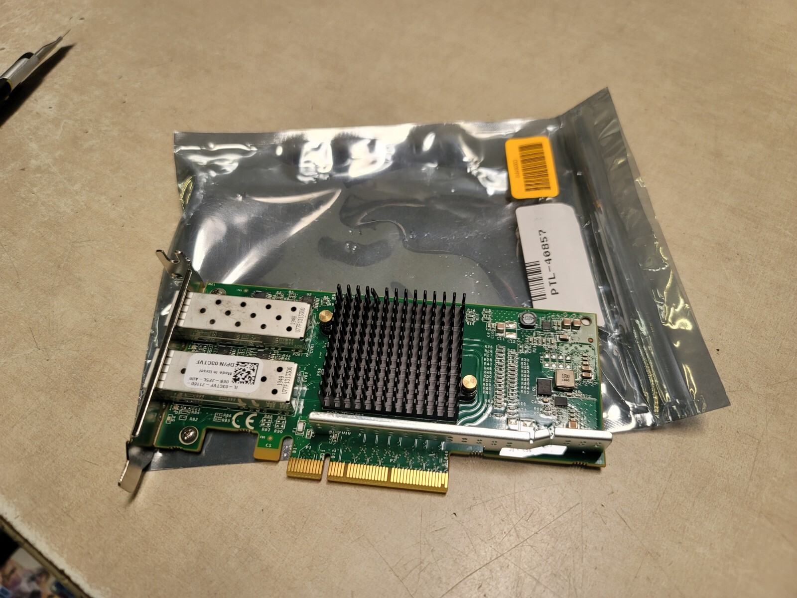 Dell Silicom PE210G2SPI9A XR Dual 10GbE SFP+ Adapter LP 3CTVF