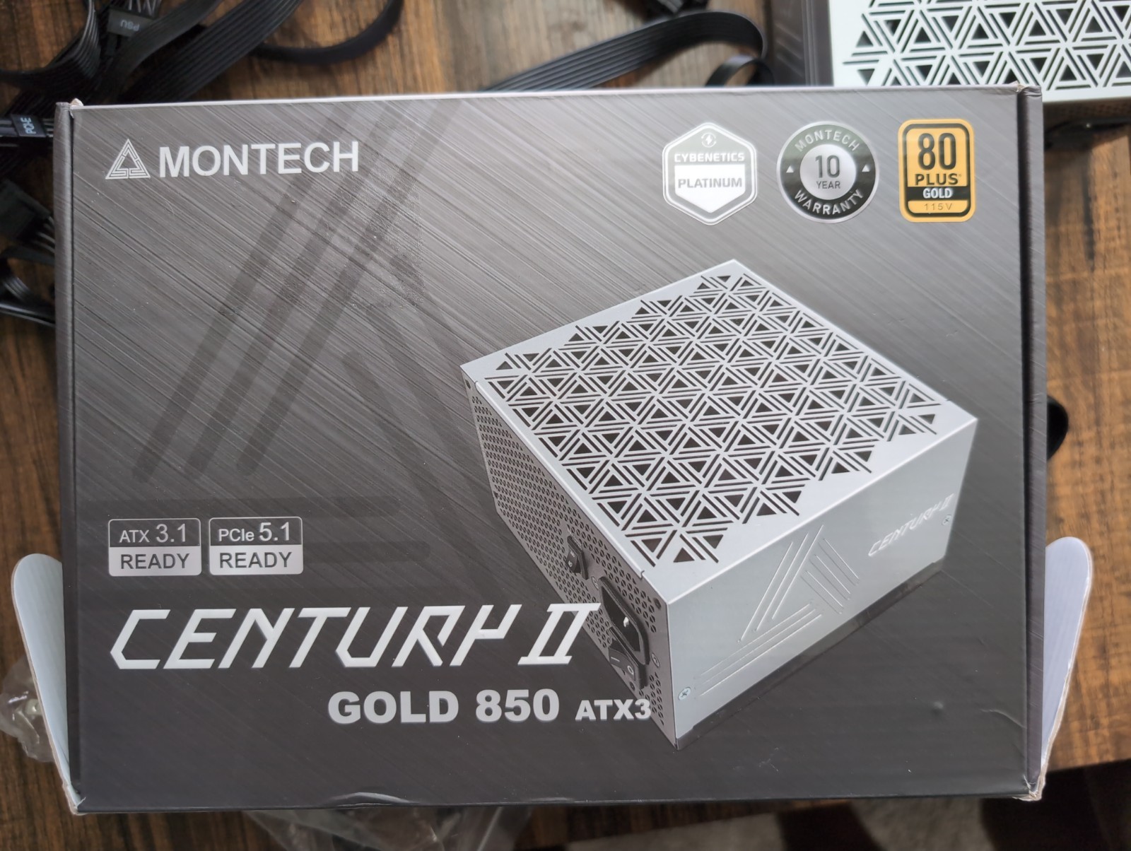 Montech Century II Gold 850W ATX3 Power Supply - Full Modular 80 Plus Gold