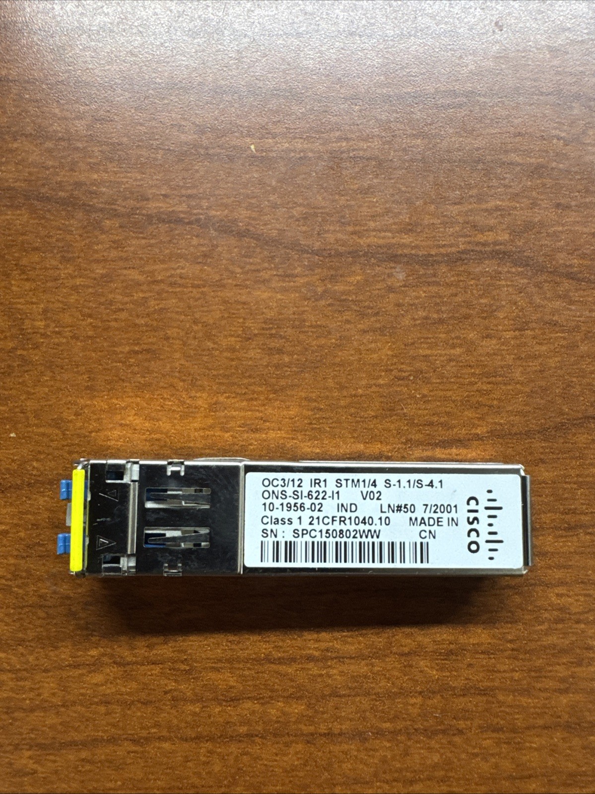 100% CISCO ONS-SI-622-I1 SFP Transceiver Module  10-1956-02