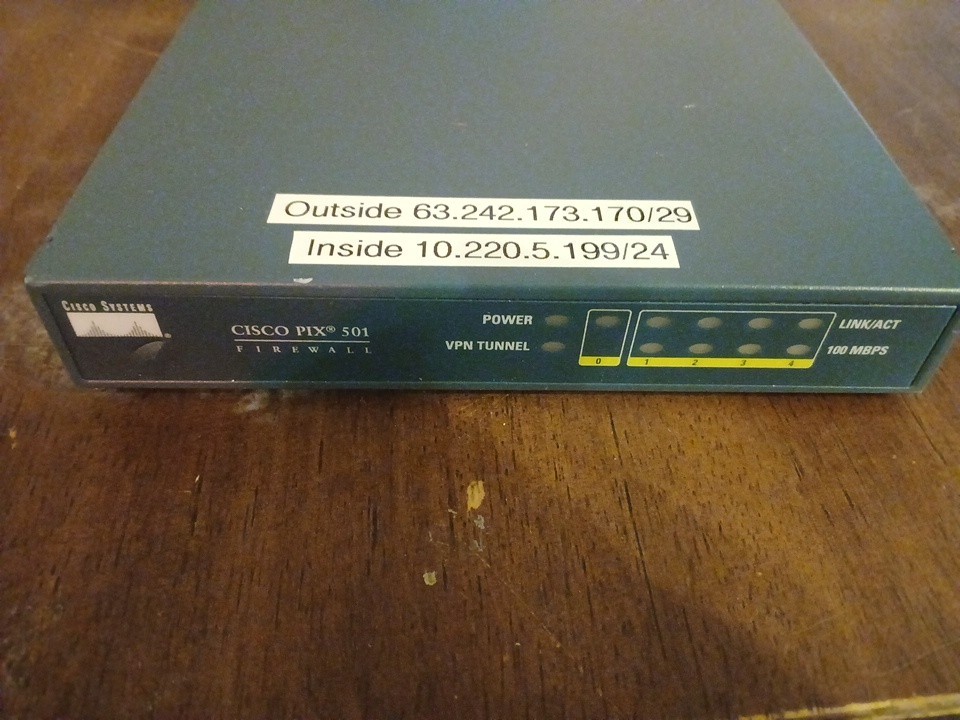 Cisco Systems PIX 501 Series Firewall