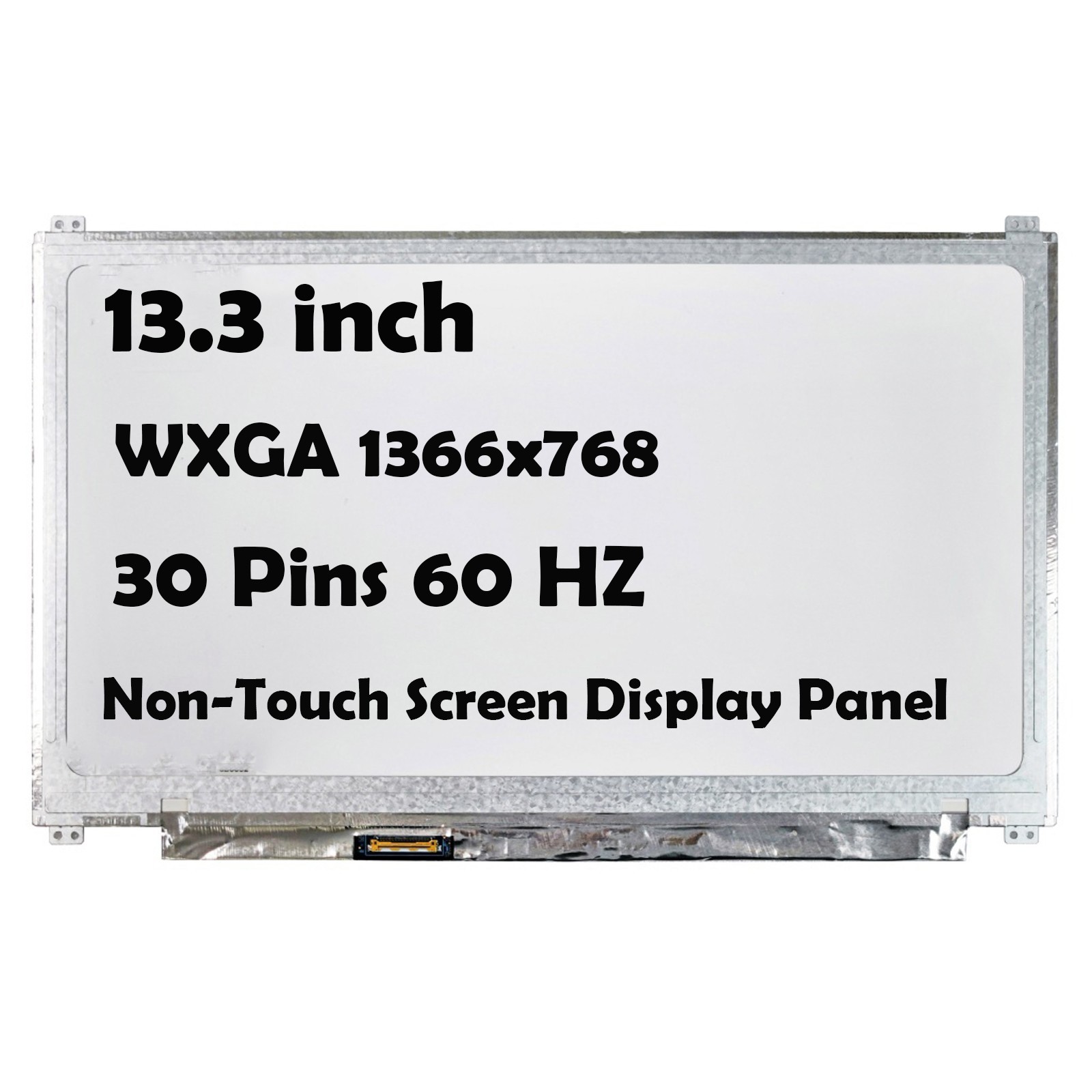 13.3" 6M.RYXN2.001 WXGA 1366x768 30 Pins LCD Non-Touch Screen Display Panel