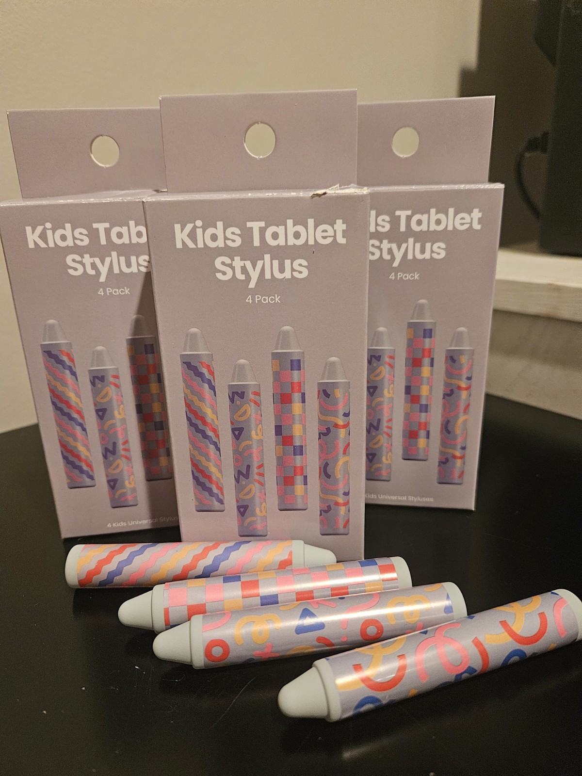 GEMS Kids Silicone Stylus 4pk Gray - Silicone Styluses for Tablets. NIB 