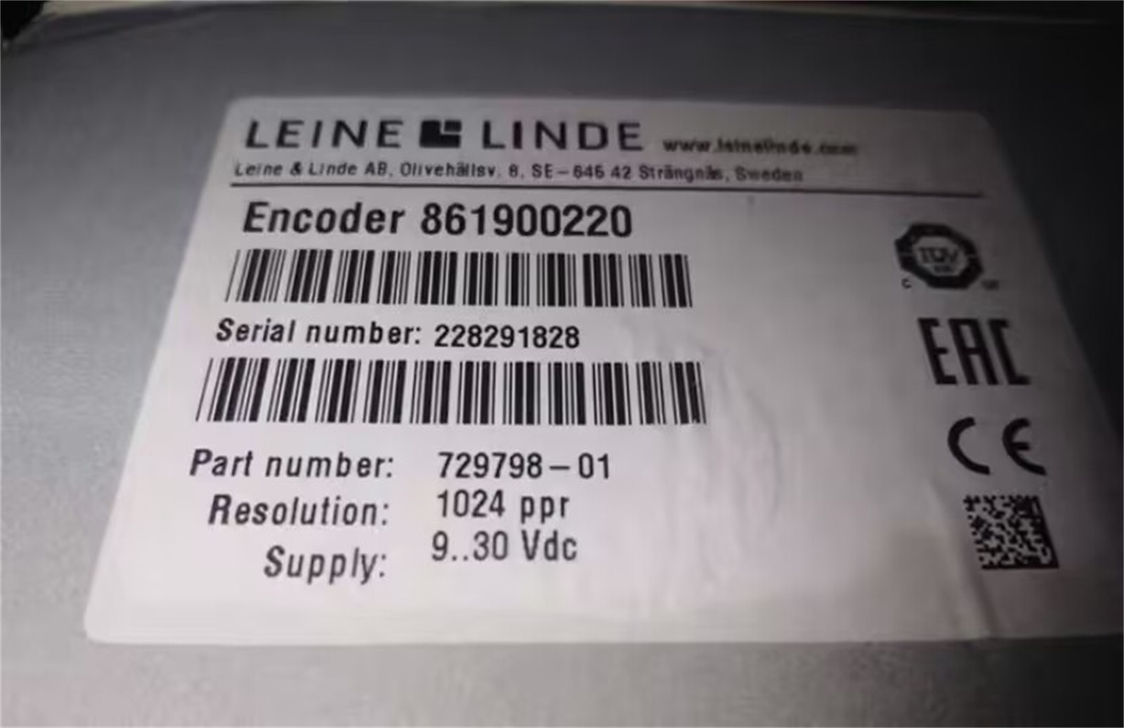 1PC NEW LEINE LINDE 861900220 Encoder fedex or DHL