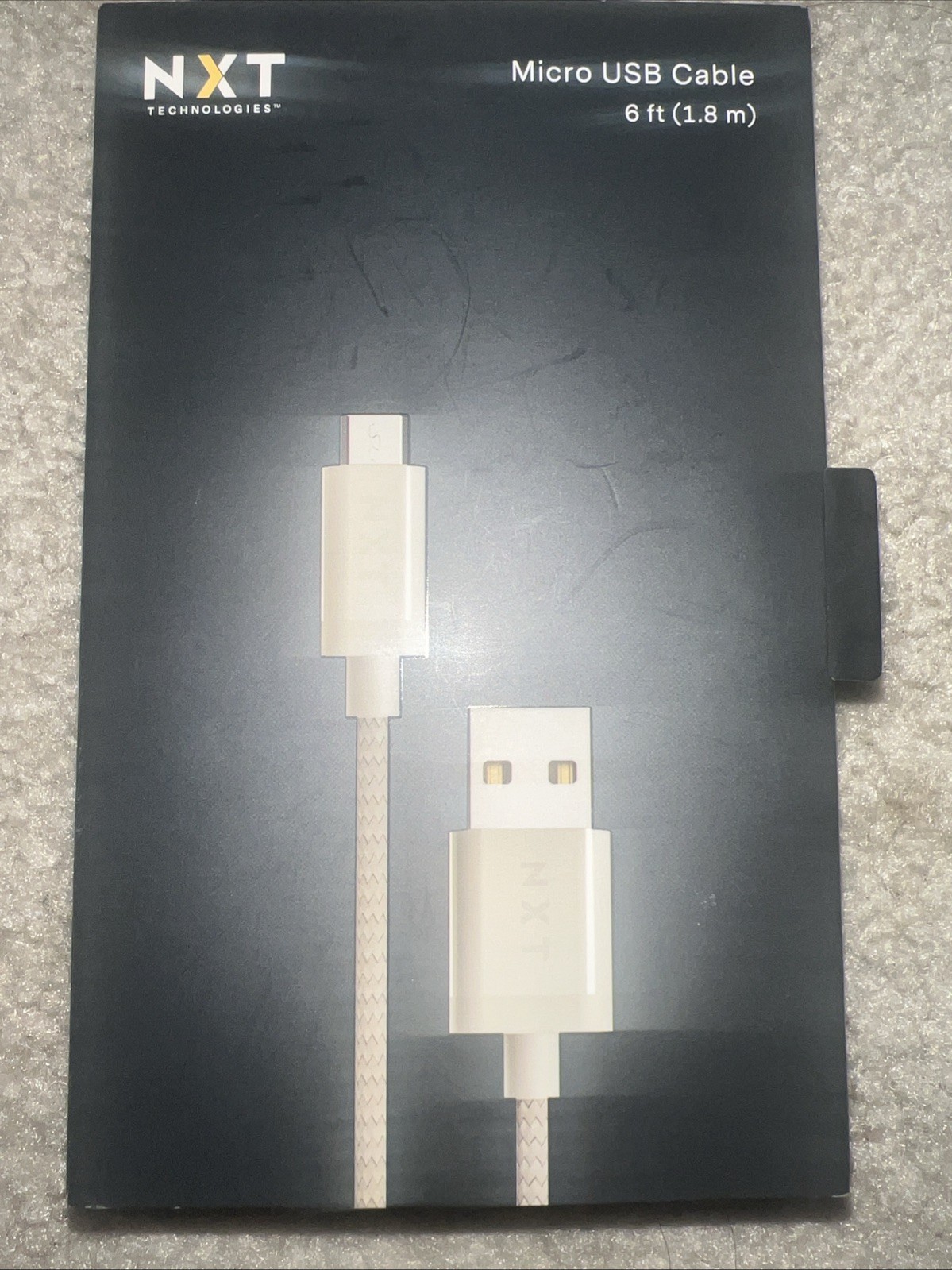 NXT Technologies Technologies 6 Ft. Braided USB-C Cable White NX54698