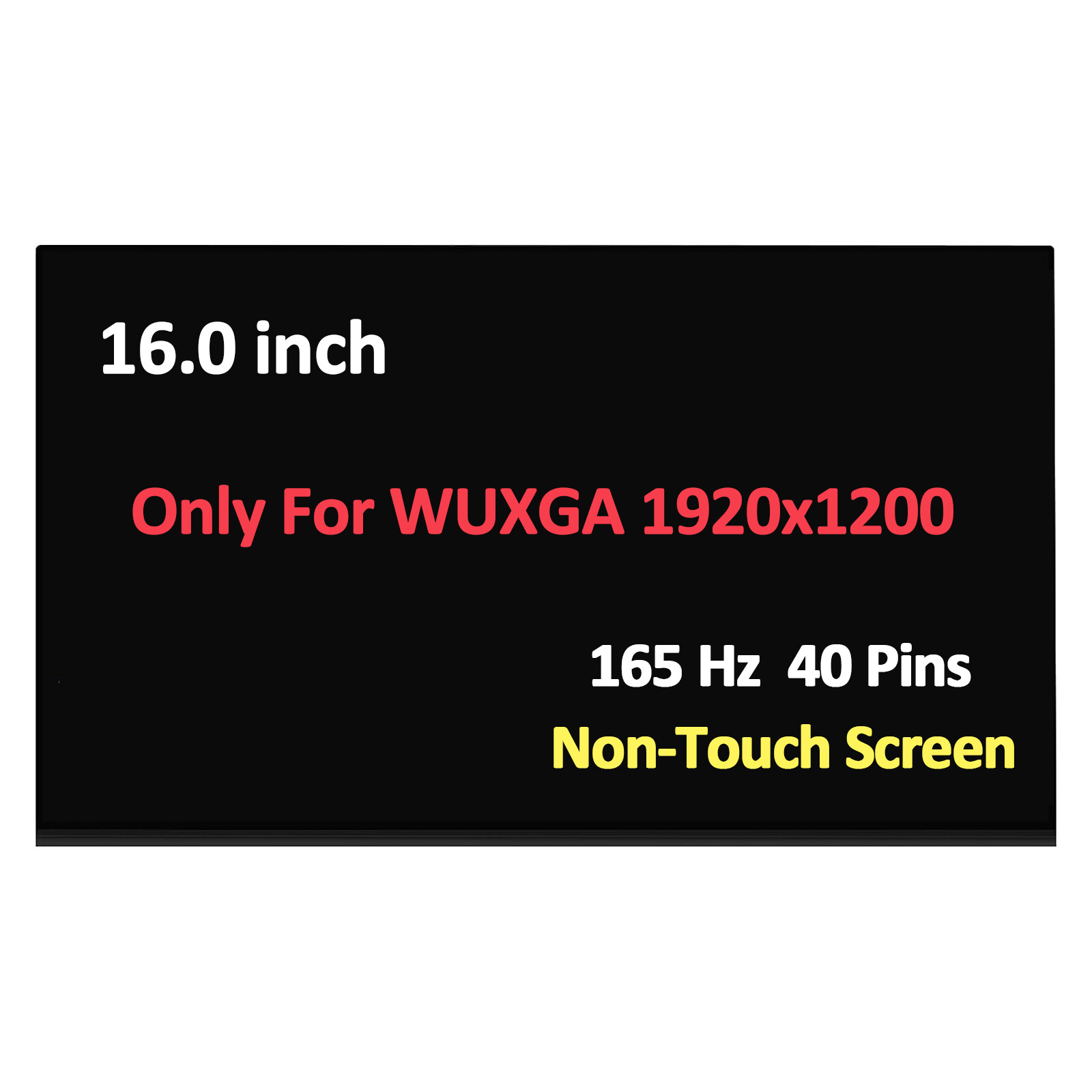 NE160WUM-NX2 V18.0 LCD Screen 16.0" WUXGA 165HZ for ASUS ROG Strix G16 (2023)