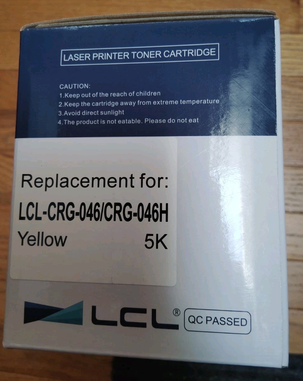 The LCL replacement is the Canon 046 H Yellow High Yield Toner Cartridge...