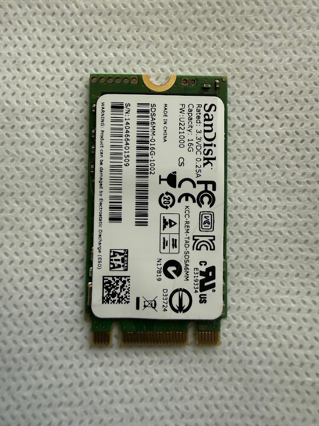 SanDisk SSD U110 16GB M.2 2242 SATA SDSA6MM-016G  | 