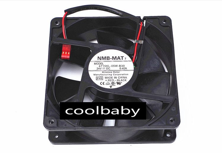 NMB-MAT7 4715KL-05W-B30 fan 120*120*38mm 24V 0.4A 2pin