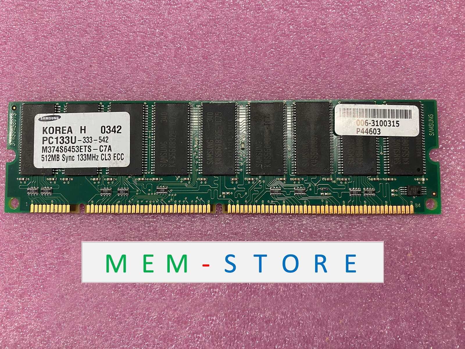 M374S6453ETS-C7A 512MB PC133 ECC UDIMM RAM for Intel D845WN/D845WNL Motherboard