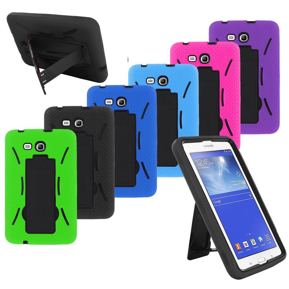 Hybrid Case Rugged Stand Shockproof Box Cover for Samsung Galaxy Tab 3 LITE 7.0