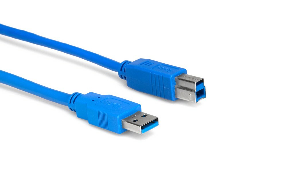 Hosa USB-306AB Type A to Type B SuperSpeed USB 3.0 Cable, 6 Feet
