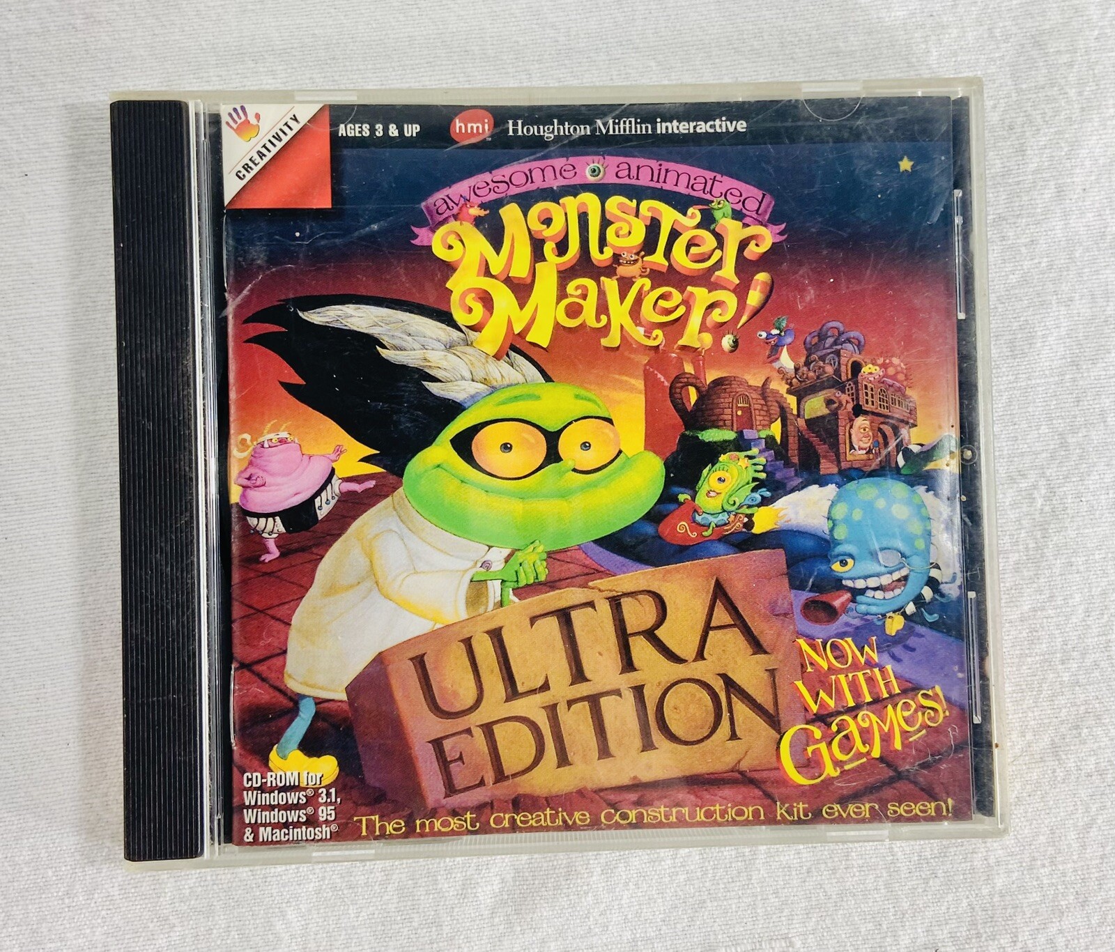 Monster Maker Ultra Edition 1997 PC CD-ROM Houghton Mifflin Interactive