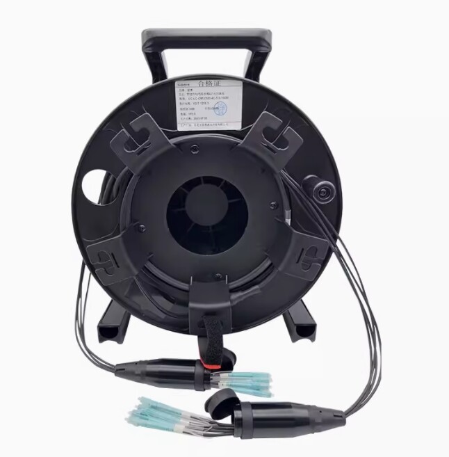 Brand-new 350M ST-ST Outdoor Armored 6 Strands with Fiber Tactical Cable Reel