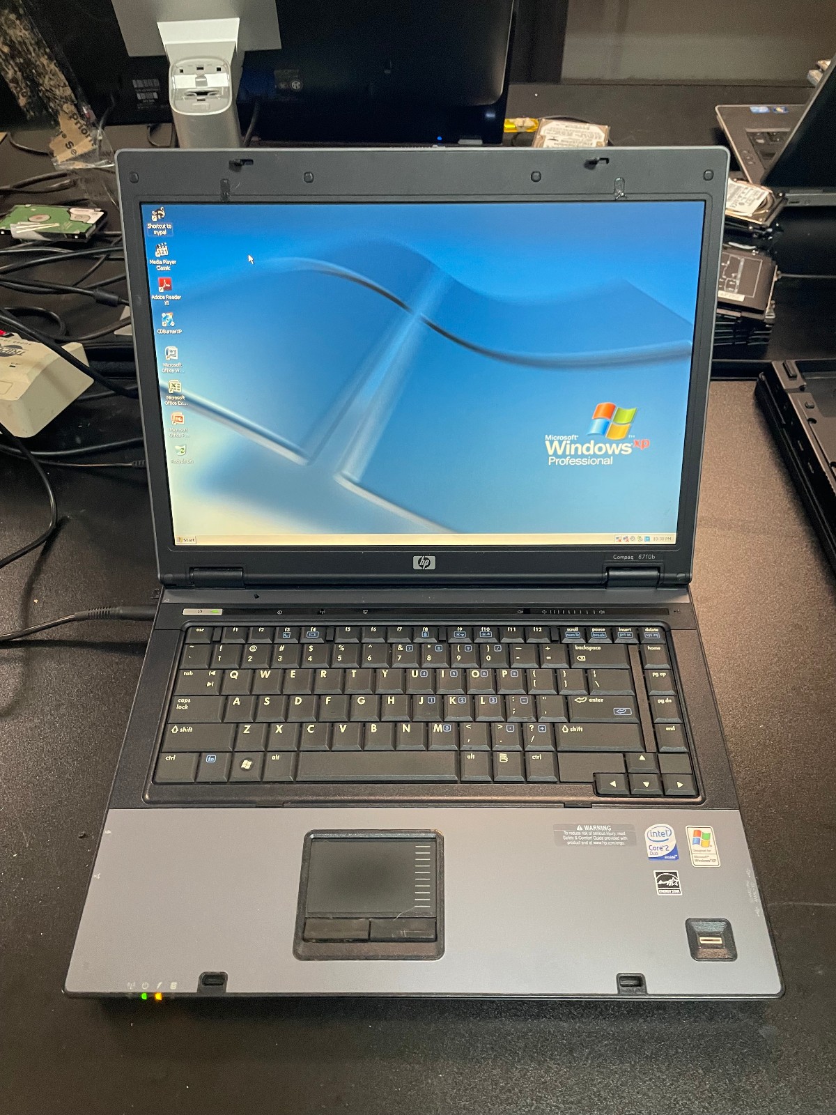 HP Compaq 6710b 15.4" Laptop Intel Core 2 Duo 2GB RAM 200GB HDD Windows XP