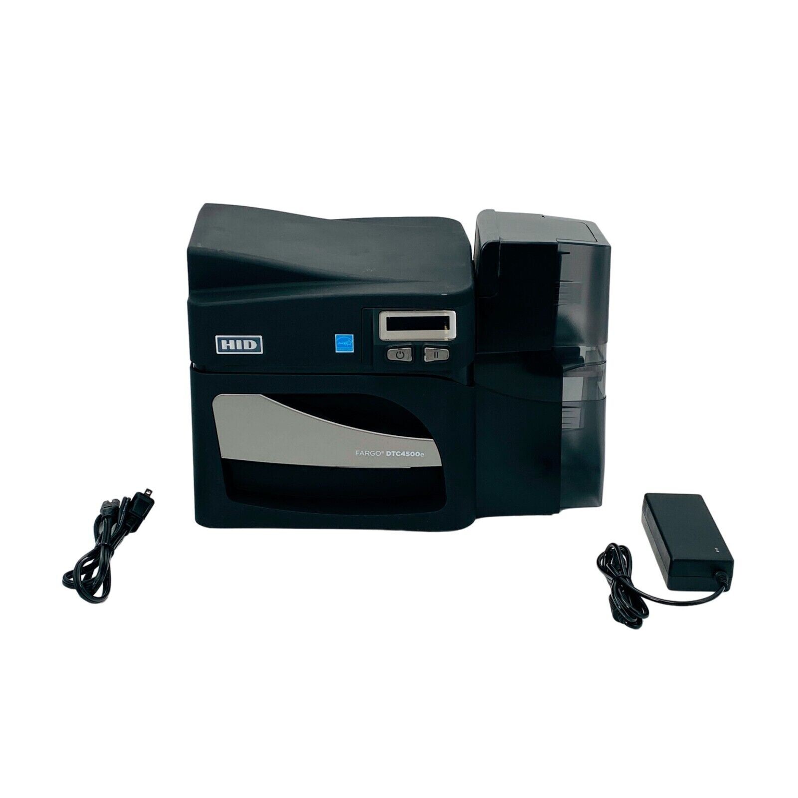 HID Fargo DTC4500e Color ID Card Printer Ethernet USB w/PSU **EXCELLENT CONDTION
