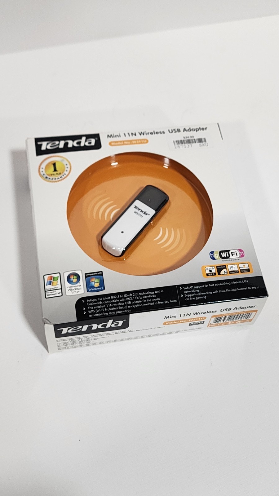 Tenda Model W311U Mini 11 N Wireless USB Adapter - Brand New Condition in Box