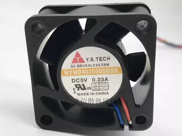 1PCS YEN SUN/Yuan Shan 4020 NYW04020005BSS 5V 0.23A 3-wire Ball Bearing Fan