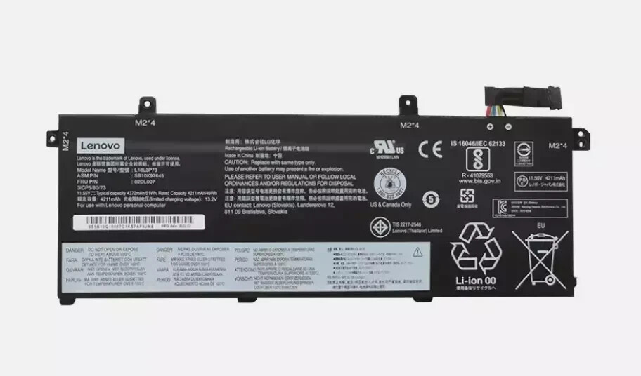 NEW Genuine 51W L18L3P73 Battery For Lenovo ThinkPad T490 T495 P43S T14 1st Gen
