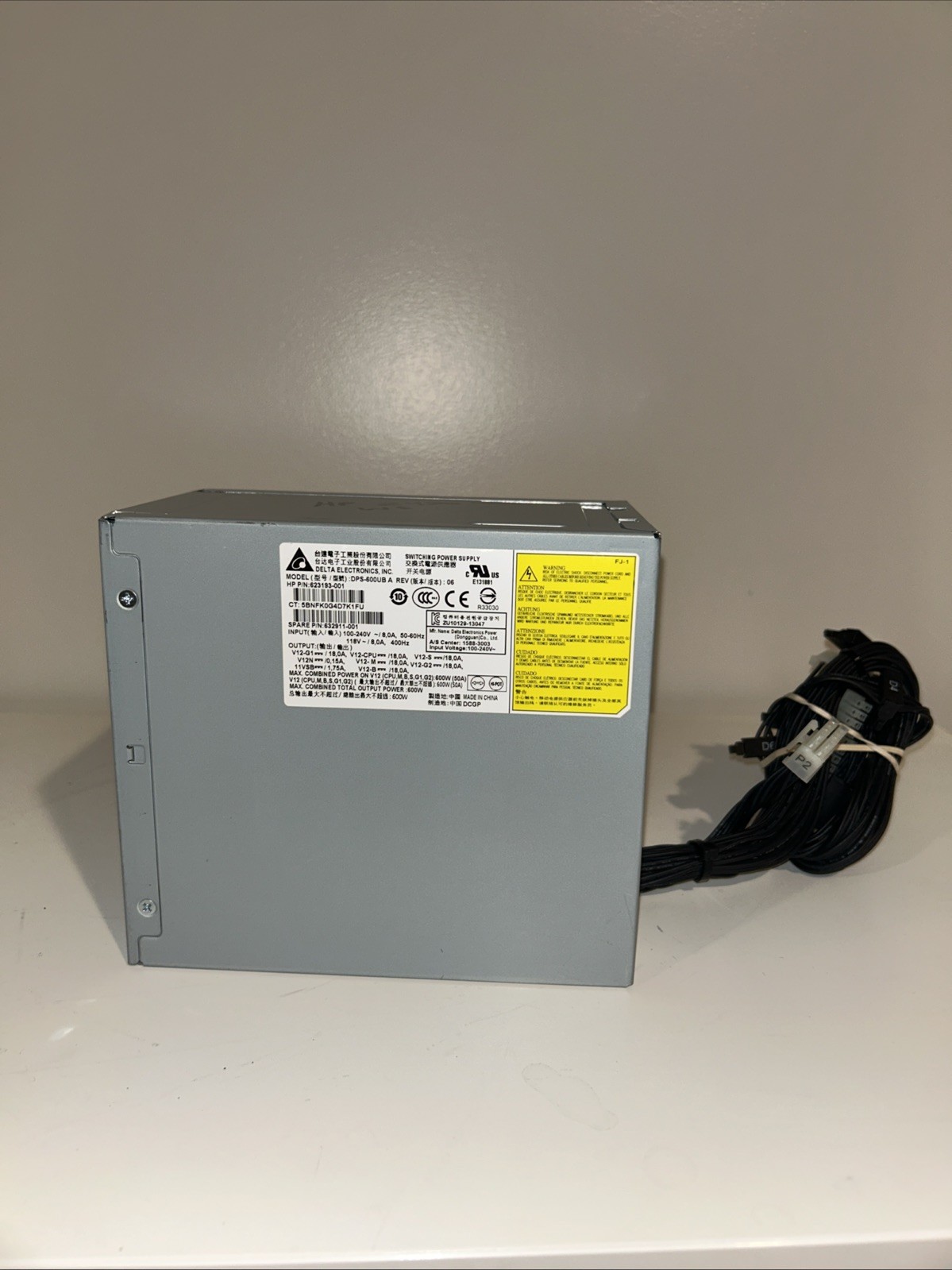 HP 632911-001 600W Power Supply for Z420 Tower Workstation 623193-001 DPS-600UB