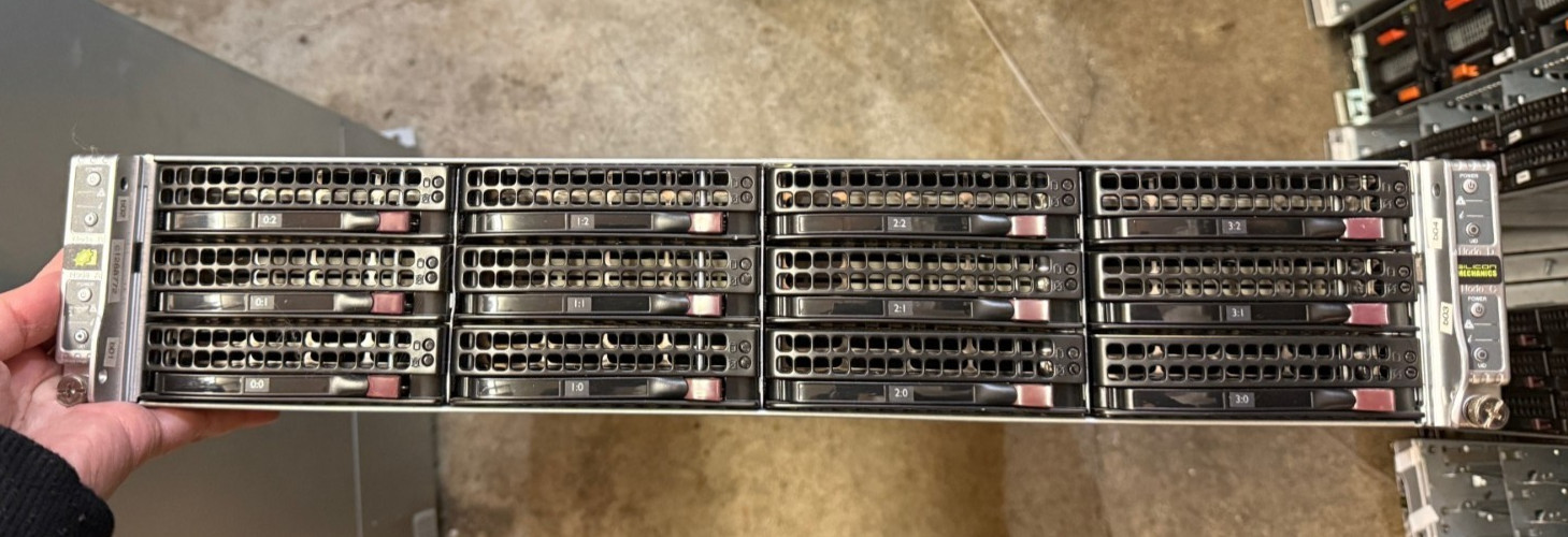 AS IS READ DESCRIP. Supermicro SuperServer 6026TT-HIBQRF 12-Bay 4x X8DTT-HIBQF