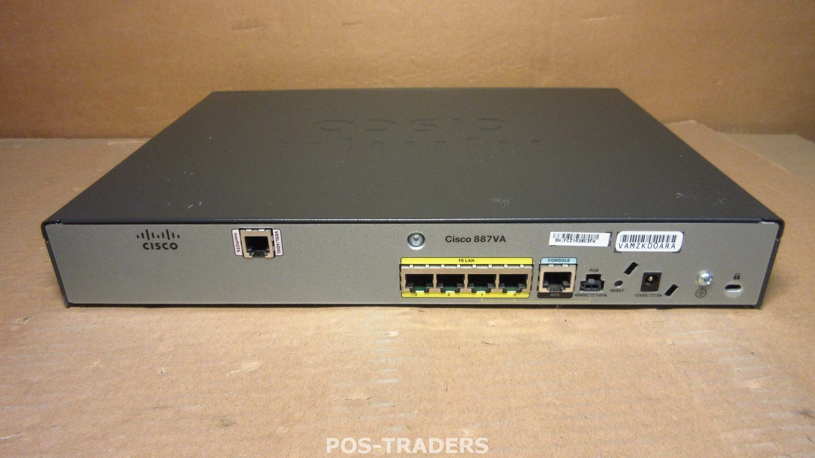 Cisco C887VA-K9 Annex A router w/ VDSL2/ADSL2+ over POTS 802.11n EXCL PSU