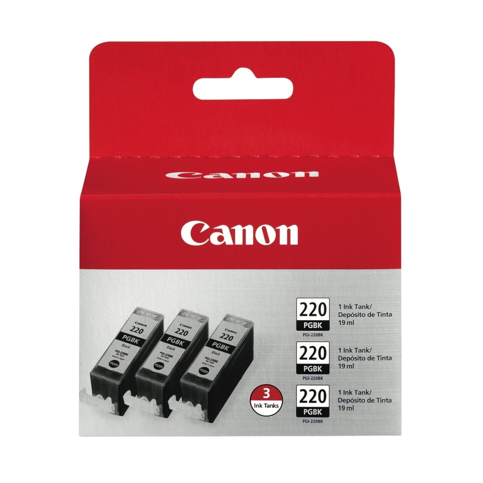 Canon PGI-220BK Black Ink Tank Large Capacity Pigment Ink for Printers