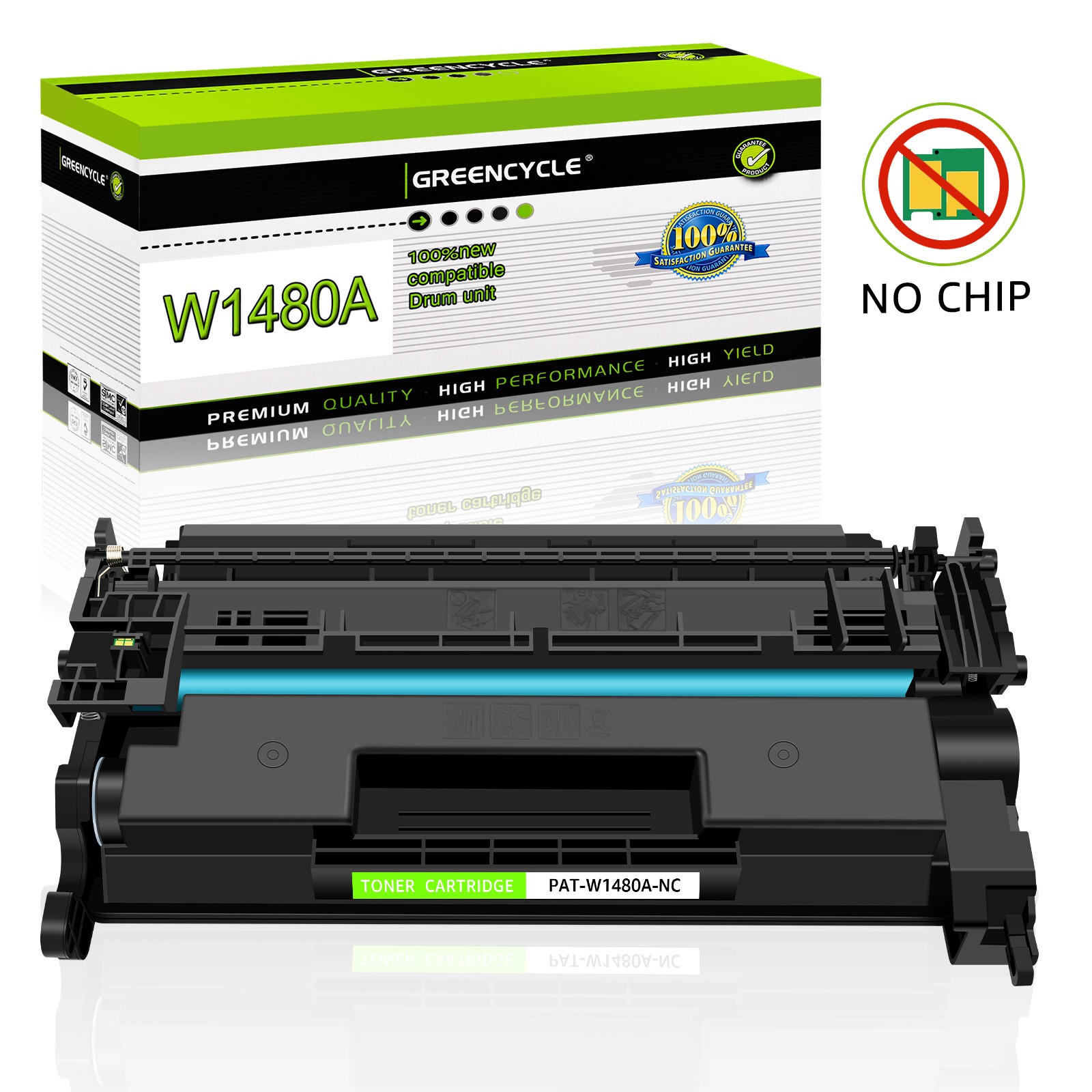 [NO CHIP]W1480A Toner Cartridge for HP LaserJet Pro 4001dn 4001n MFP 4101fdw LOT