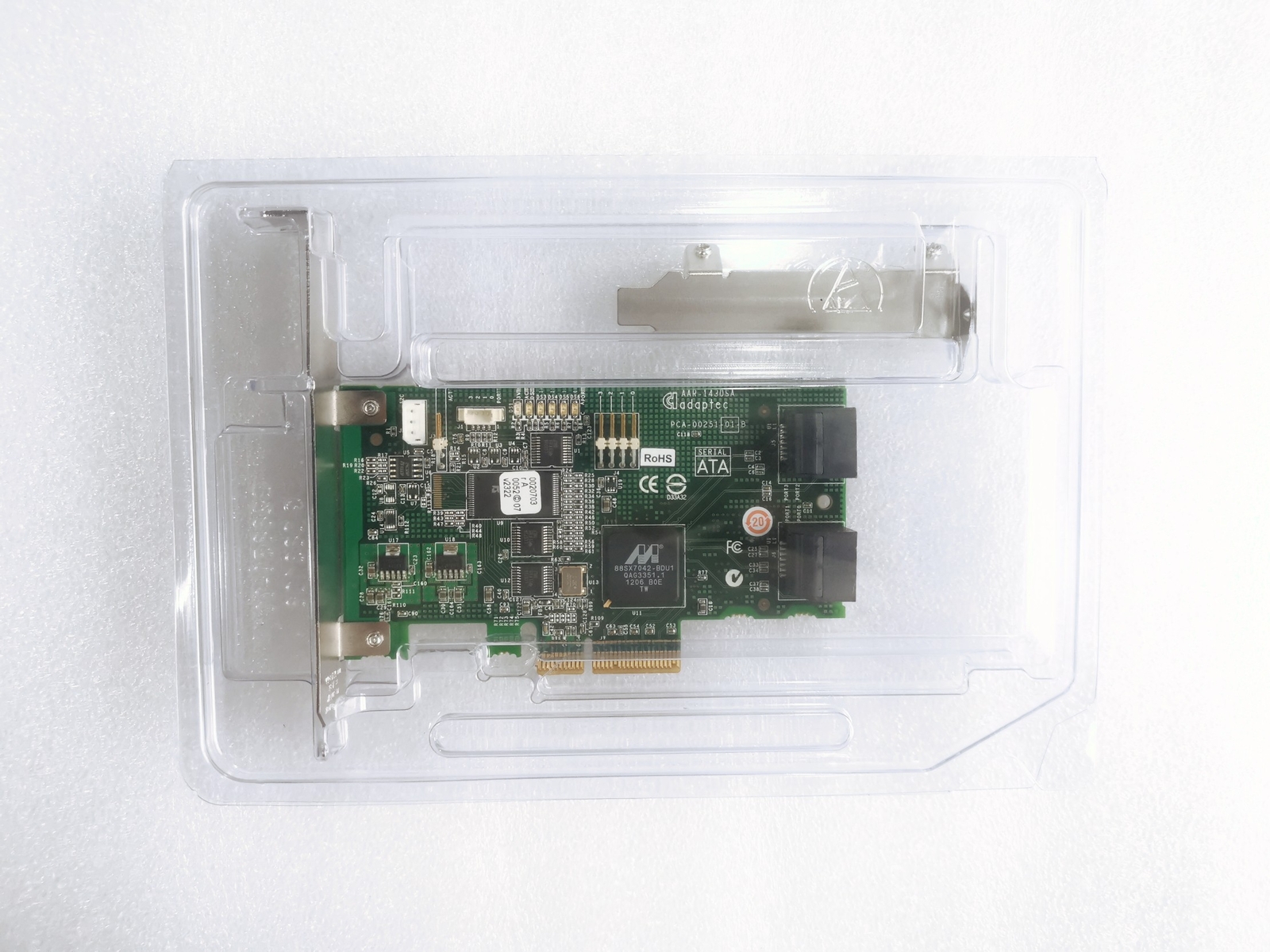 Adaptec AAR-1430SA Internal 4x SATA PCIe x4 Host RAID Controller Card Full Heigh