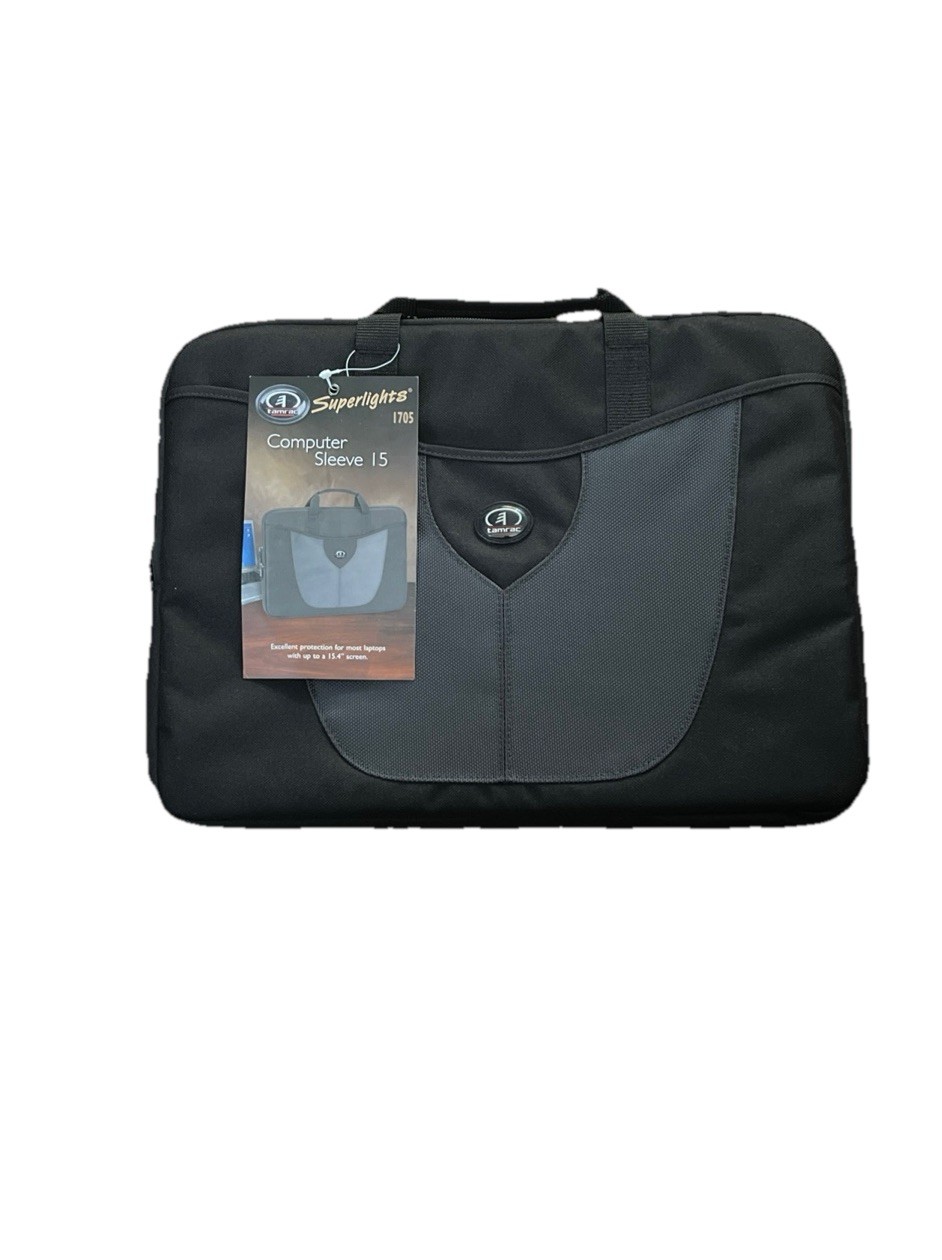 Tamrac #1705 Laptop Computer Case Soft Bag/Sleeve For Up To 15.4”screen Black.