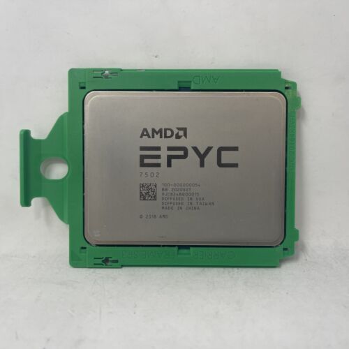 AMD epyc 7502 CPU unlocked 2.5ghz 32-core 128mb cache sp3 180w 100 000000054