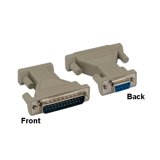 KNTK DB25 25Pin Male to DB9 9Pin Female Adapter AT Modem RS-232 Printer Scanner