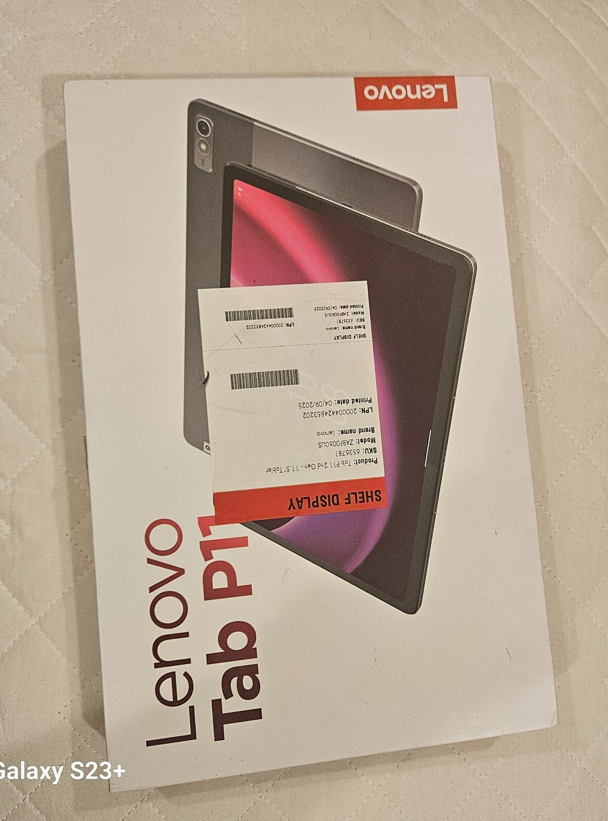 Lenovo Tab P11 TB-J606F 128GB, Wi-Fi, 11" - Slate Gray (4GB RAM)