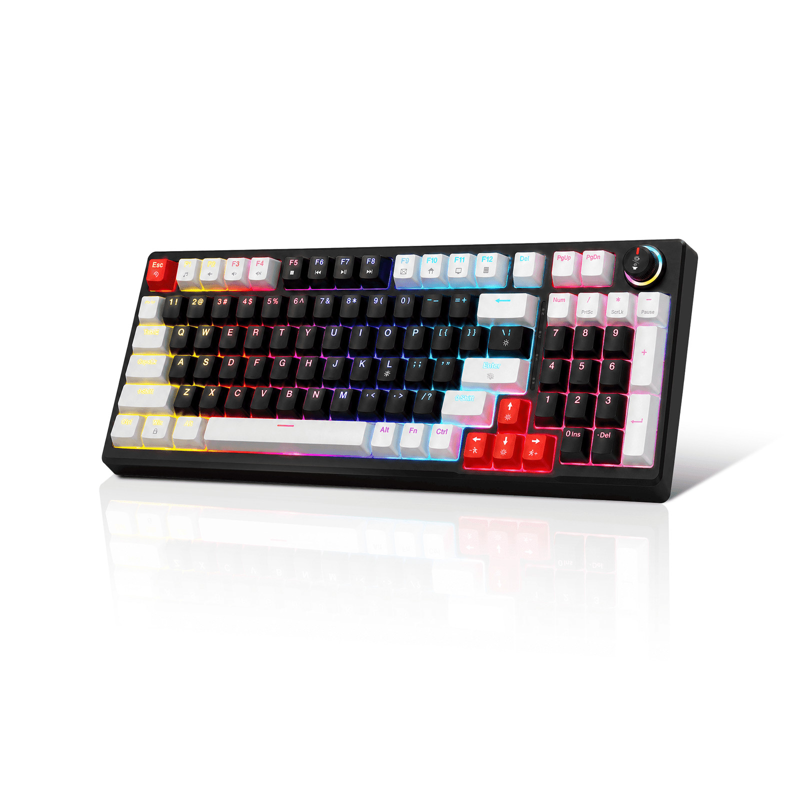 Mechanical Gaming Keyboard, Blue Switch, LED RGB Backlit, 98 Keys Compact Wired 