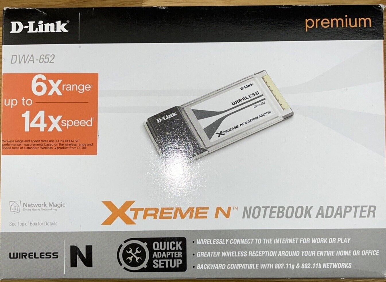 D-Link DWA-652 Xtreme N Wireless Adapter (802.11g/n; Laptop-Notebook NEW