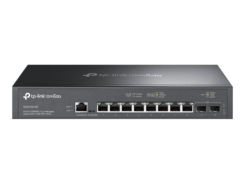 TP-LINK Omada SG3210X-M2 80Gbps 8-Port SNTP Ethernet Network Switch Switch