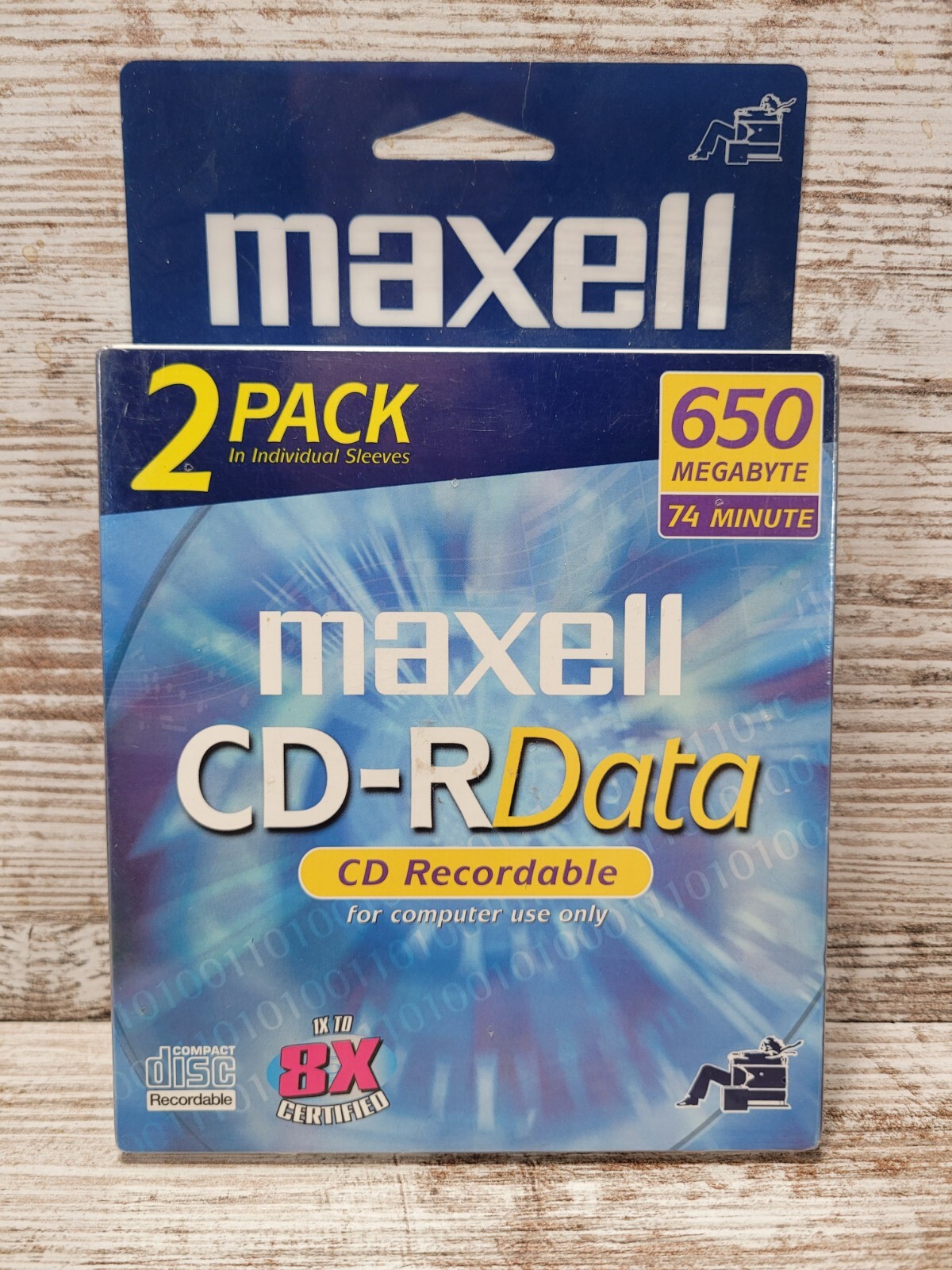 New Maxwell CD-Rdata  CD Recordable 650 MB Megabyte 74 Minute Run Time - 2 Pack