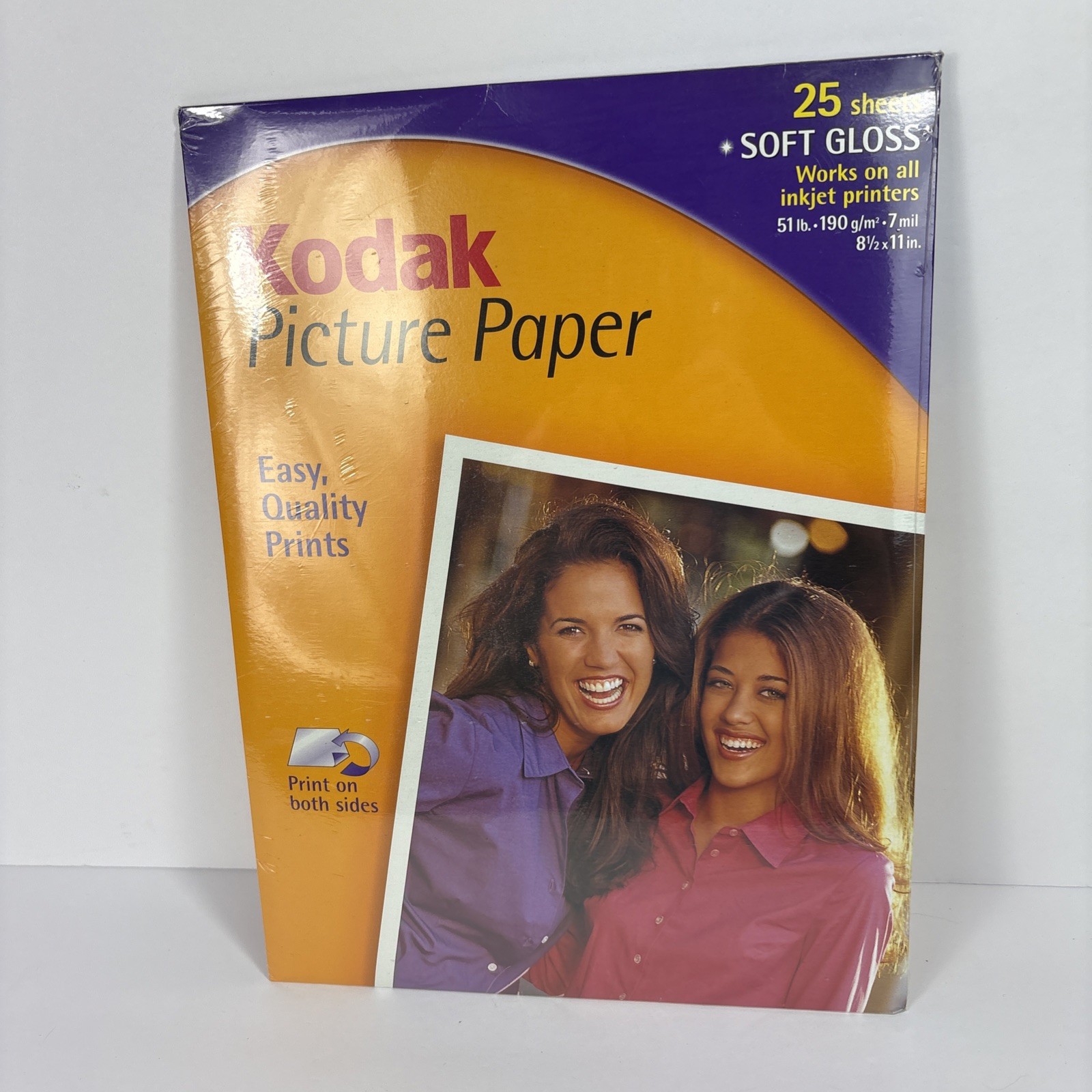 KODAK Picture Paper For Inkjet Printers Soft Gloss 25 Sheets 8.5 x11 Brand New